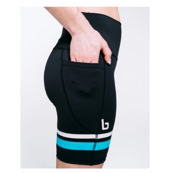 NEW! Burn Boot Camp Burn Stripe Biker Shorts - Multiple Sizes - Picture 4 of 5